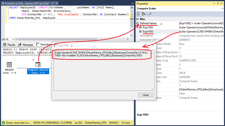 IIF Function in SQL Server